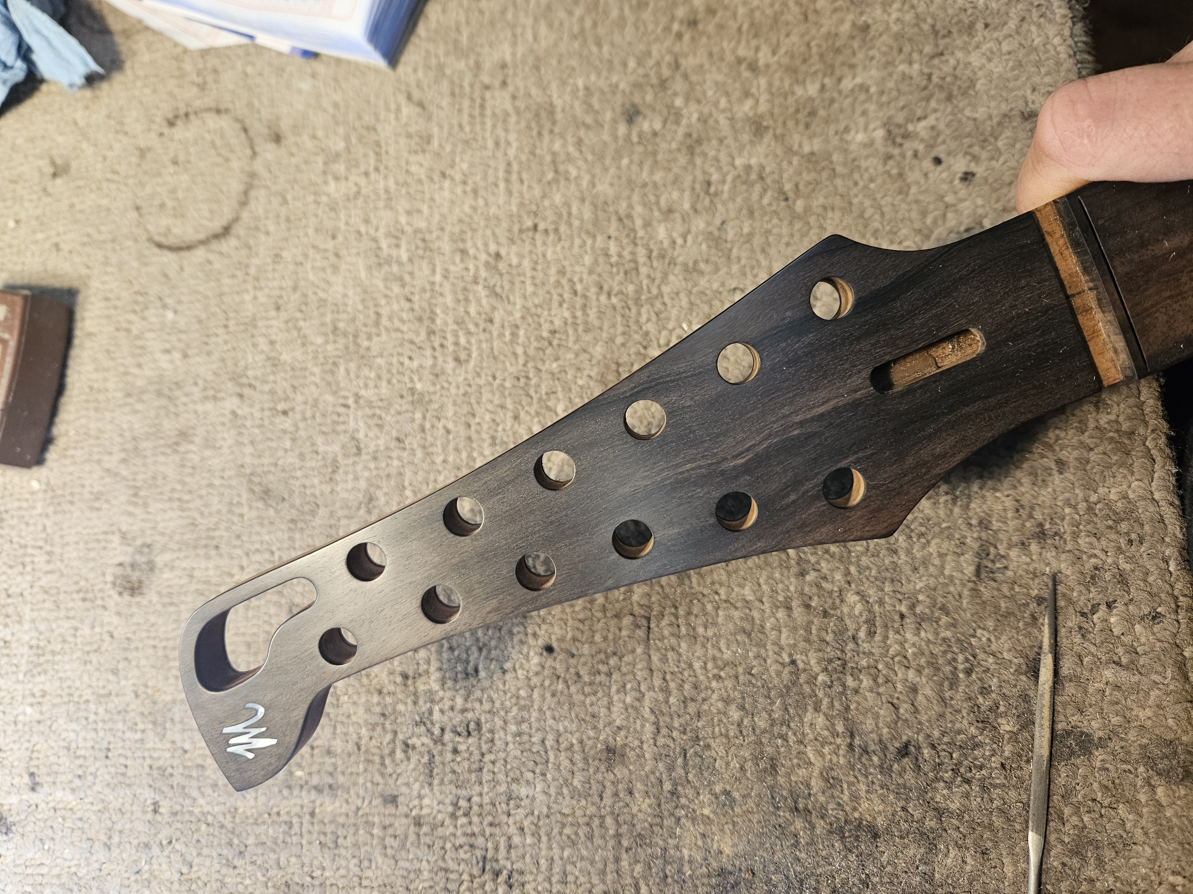 Ebony headstock